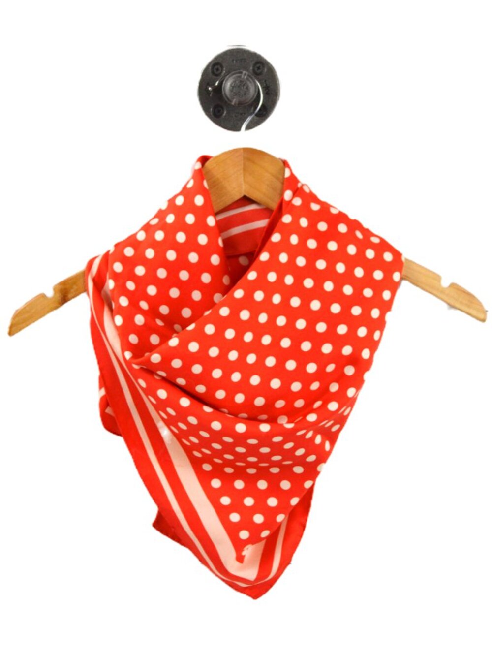 Vintage polka dot print scarf #137-1681